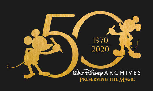 Walt Disney Archives 50th anniversary logo