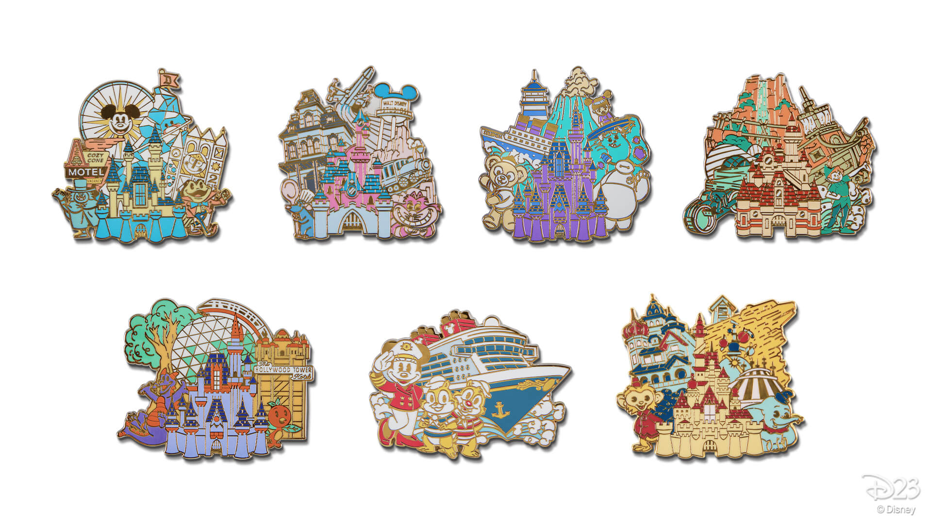 , D23 Member Gift Set for 2022 Featuring Disney Resorts Around the World Revealed