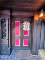 Disneyland Constrtuction Fantasyland Merlin Shop door sign-micechat
