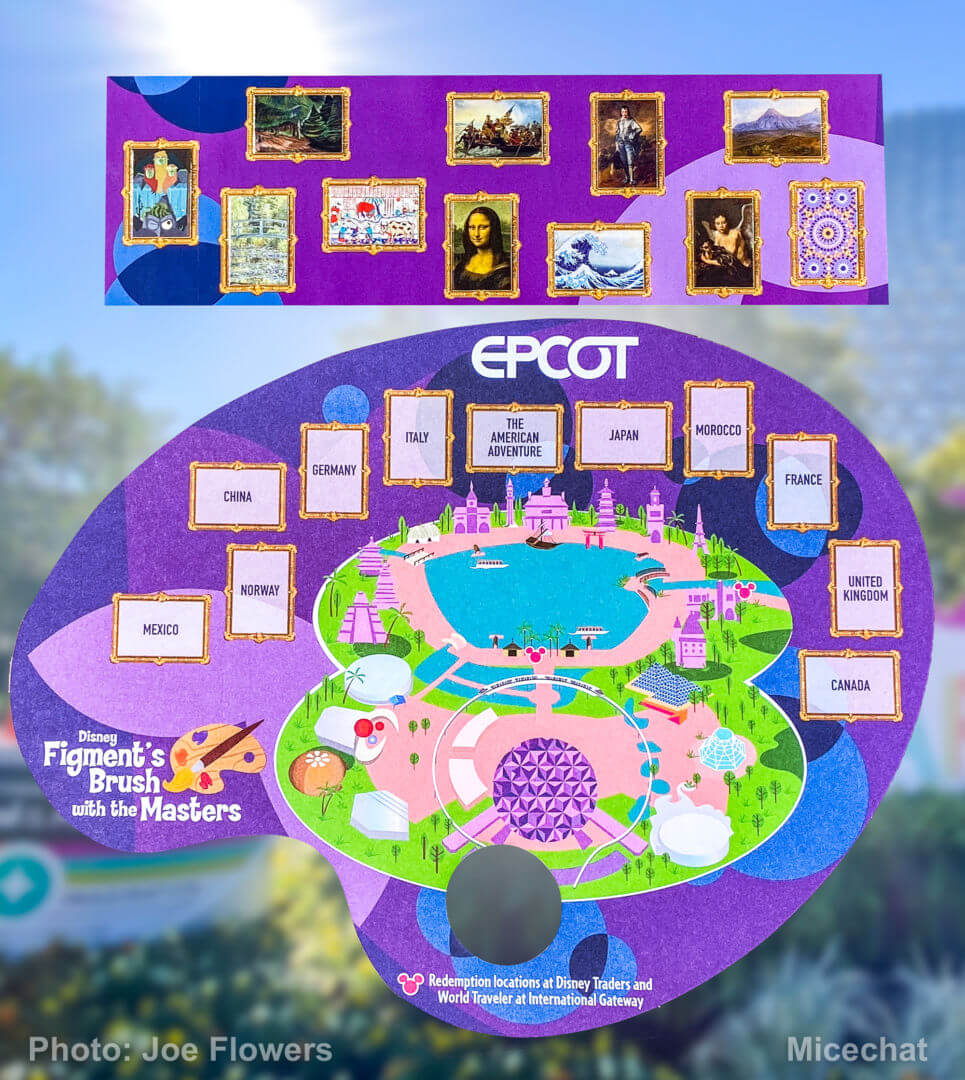 , Figment&#8217;s Brush with the Masters Scavenger Hunt around Epcot