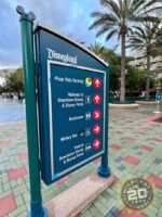 Mickey and Friends parking structure directional sign