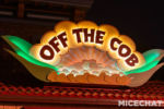Disneyland DCA Food Wine Booth off the cob sign night