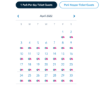 Disneyland one park reservation April 2022