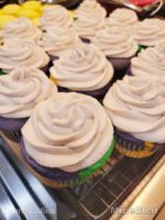 TODAY Cafe Macaron Mardi Gras Cake Universal Orlando Disney Dish MiceChat frosting