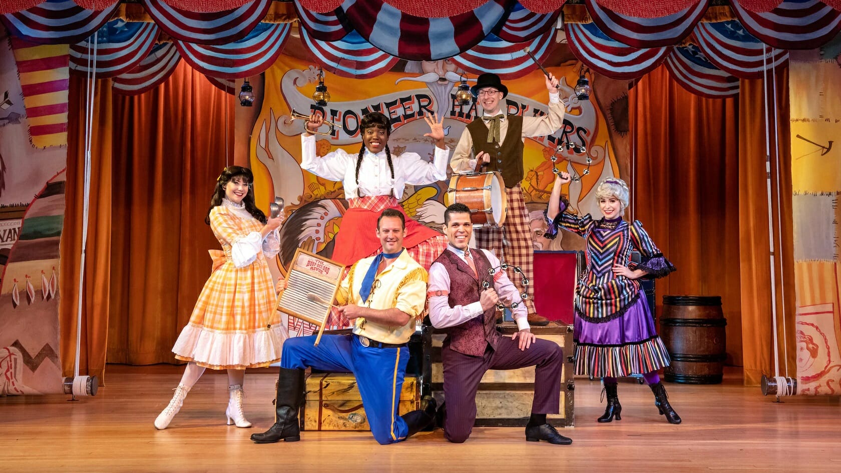 Hoop-Dee-Doo Musical Revue Cast Hands Up