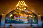 Disneyland Disney California Adventure DCA Magic Key Terrace refurbishment retheme enhancement new mural and lighting fixtures DSC_0050-X5