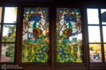 Disneyland Disney California Adventure DCA Magic Key Terrace refurbishment retheme enhancement peacock stained glass DSC_0017-X5