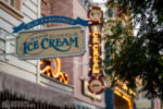 Disneyland lights Gibson Girl Ice Cream Parlor sign marquee DSC_1770-X5
