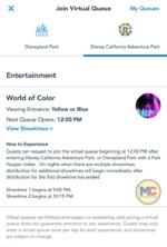 How To Disneyland World of Color Virtual Queue 3