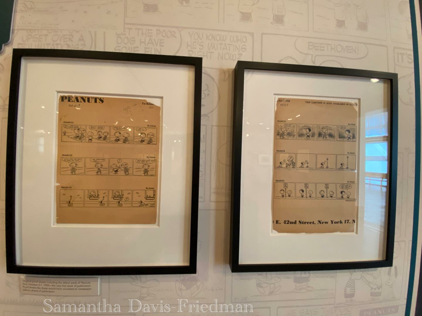 Charles M. Schulz Museum - First published Peanuts comic strips