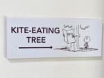 Charles M. Schulz Museum – Kite-Eating Tree sign – Photo by Samantha Davis-Friedman (W)