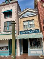Disneyland construction broken light post-micechat