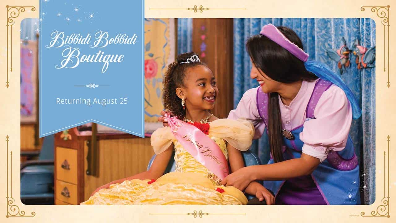 Bibbidi Bobbidi Boutique, Magical Makeovers Return to the Disney Parks this August