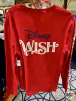 disney cruise- disney wish merchandise-red long sleeve shrit-back