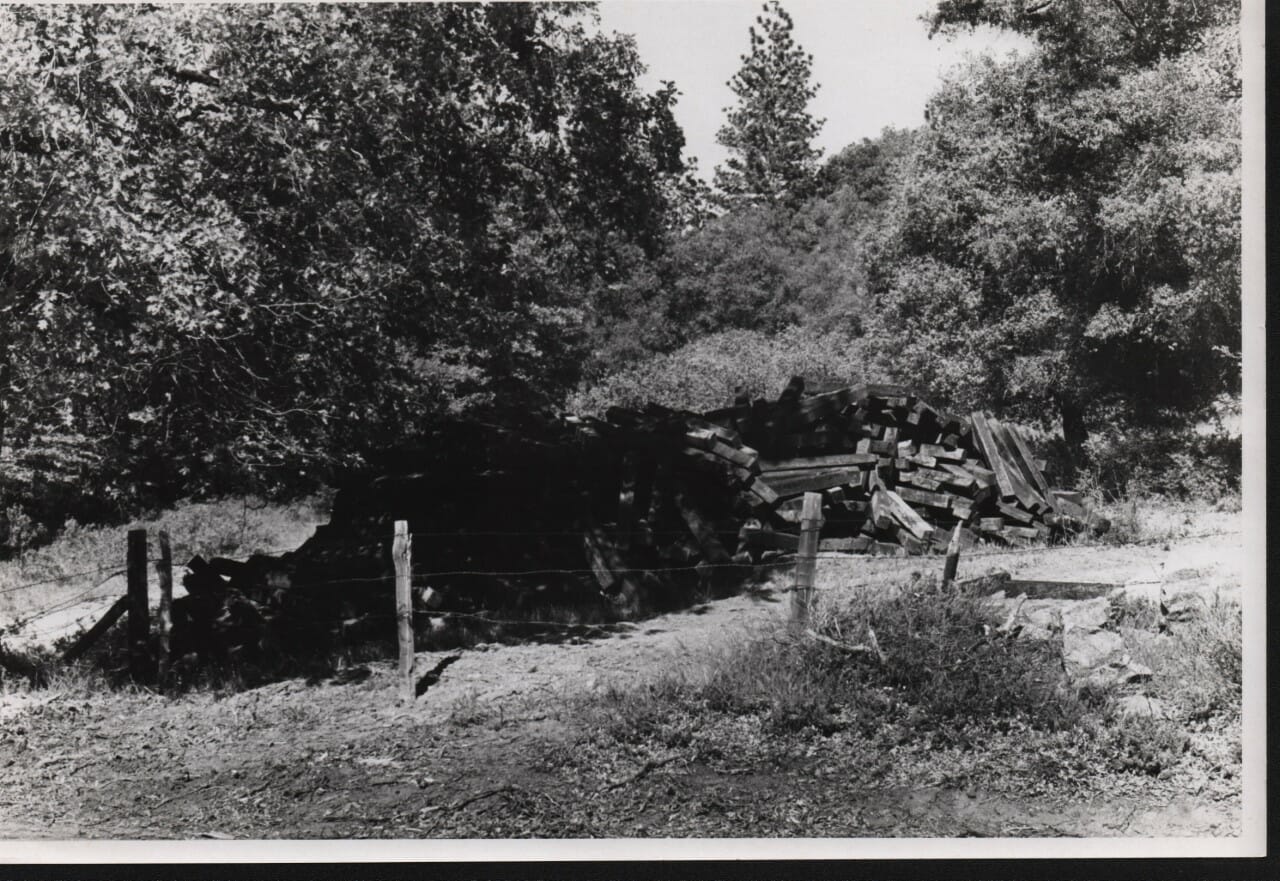 Ollie Johnston's Julian Railroad - Railroad ties from Disneyland