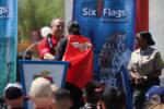 Six Flags Magic Mountain Wonder Woman Flight of Courage cop kirk smith