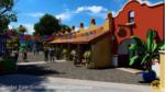 Knott’s Berry Farm Fiesta Village Concept art MiceChat Center Building South