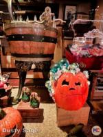 Disneyland Halloween Windows main street pumpkins barber shop 2-micechat
