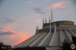 Disneyland tomorrowland space mountain exterior sunset MiceChat