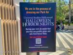 Universal Studios Hollywood Halloween Horror Nights in progress sign-micechat