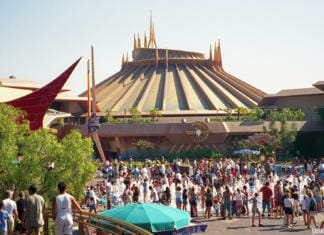 Retro Space Mountain at Disneyland