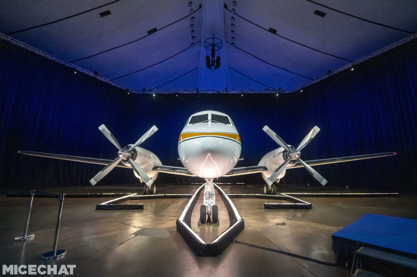 Walt Disney's airplane, D23 Expo: Walt Disney&#8217;s airplane lands at the Anaheim Convention Center!