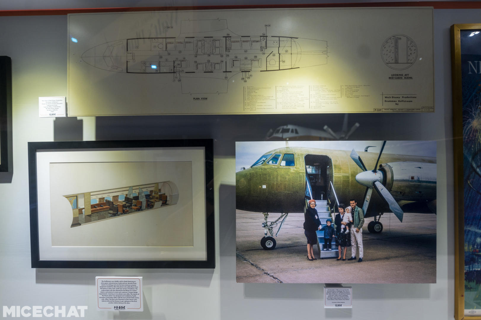 Walt Disney's airplane, D23 Expo: Walt Disney’s airplane lands at the Anaheim Convention Center!