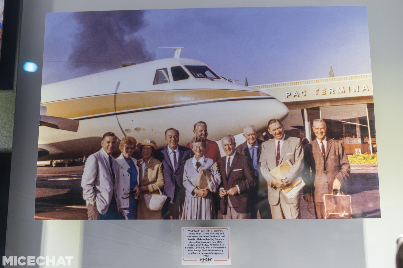 Walt Disney's airplane, D23 Expo: Walt Disney&#8217;s airplane lands at the Anaheim Convention Center!