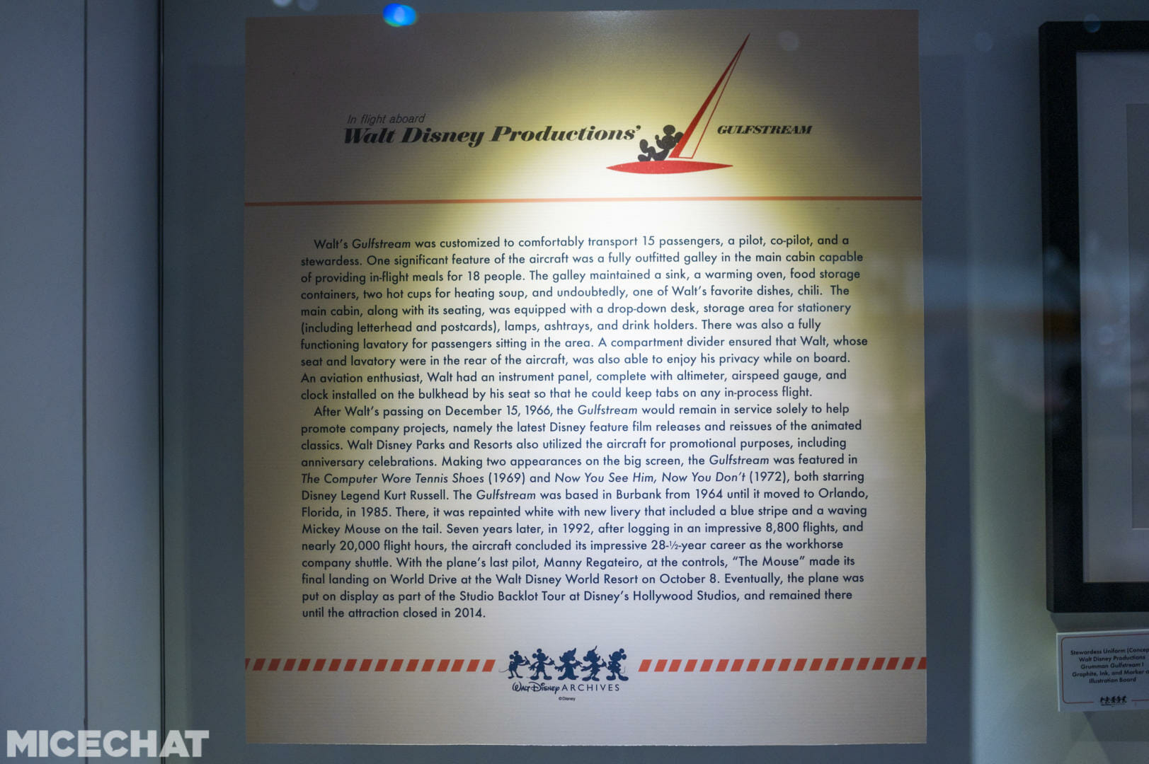 Walt Disney's airplane, D23 Expo: Walt Disney’s airplane lands at the Anaheim Convention Center!