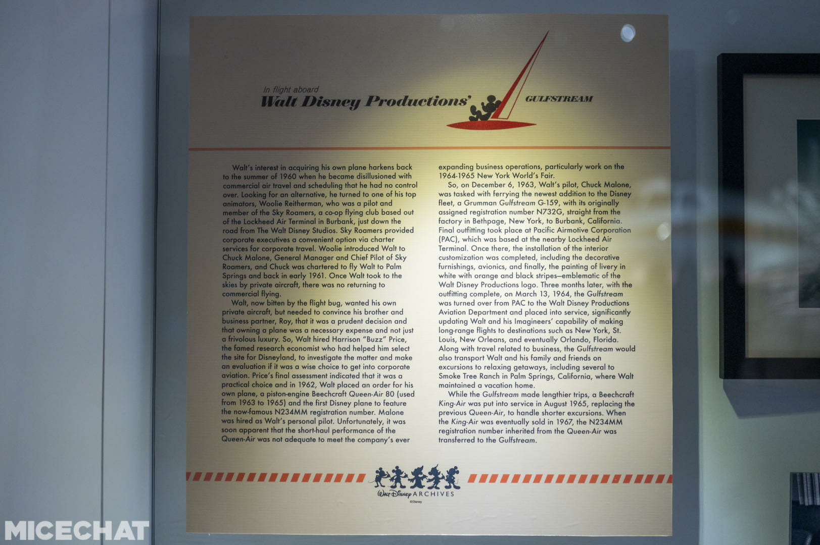 Walt Disney's airplane, D23 Expo: Walt Disney’s airplane lands at the Anaheim Convention Center!