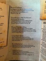 Disneyland Hearthstone Lounge menu inside 2
