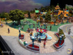 Disneyland ToonTown Model garden fountain-micechat