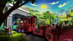 Mickey and Minnies Runaway Railway Toontown concept art Disneyland