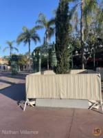 Disneyland Downtown Disney Esplanade tree cage installed planted MiceChat