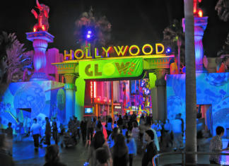 Yesterland: Glow Fest at Hollywood Pictures Backlot Glow Fest at the Hollywood Pictures Backlot