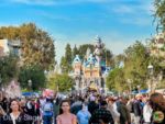 Disneyland Main Street Crowds Snow Castle-MiceChat