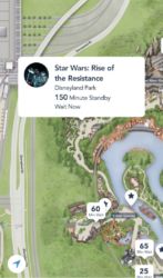 Disneyland Thanksgiving Wait Times Rise of the Resistance