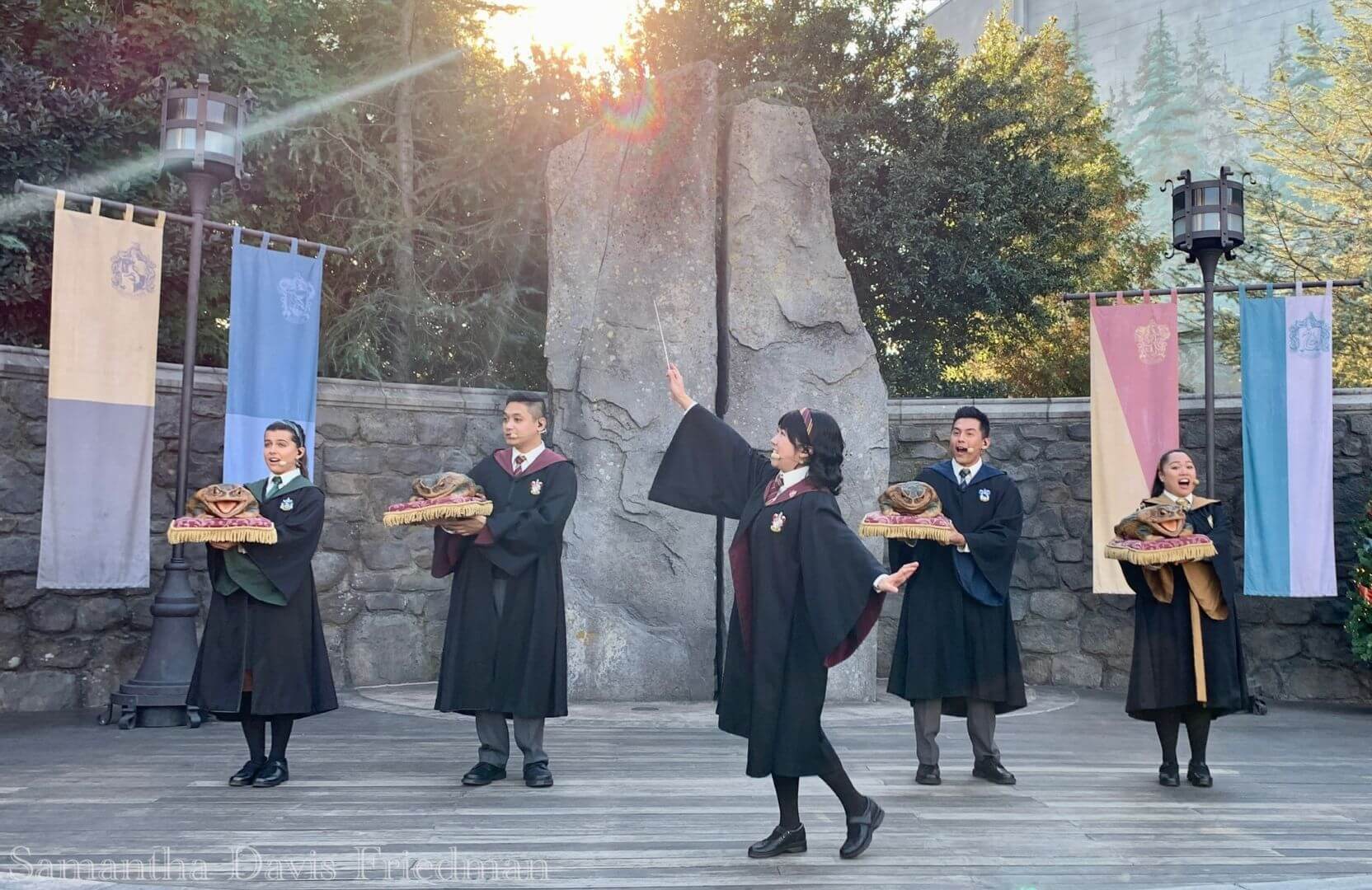 USH Christmas in the Wizarding World of Harry Potter - Hogwarts Frog Choir