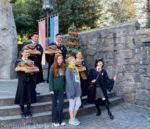 USH – Christmas in the Wizarding World of Harry Potter Frog Choir photo op – Photo by Samantha Davis-Friedman