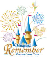 remember dreams come true fireworks disneyland logo
