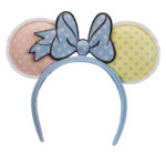 Loungefly-DISNEY MINNIE PASTEL COLOR BLOCK DOTS Collection-ear headband