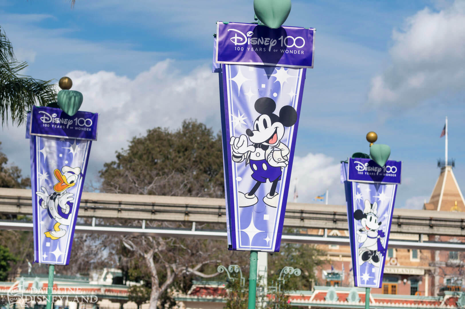 Disney100, UPDATED: Disney100 Celebration Decor Arrives at Disneyland!