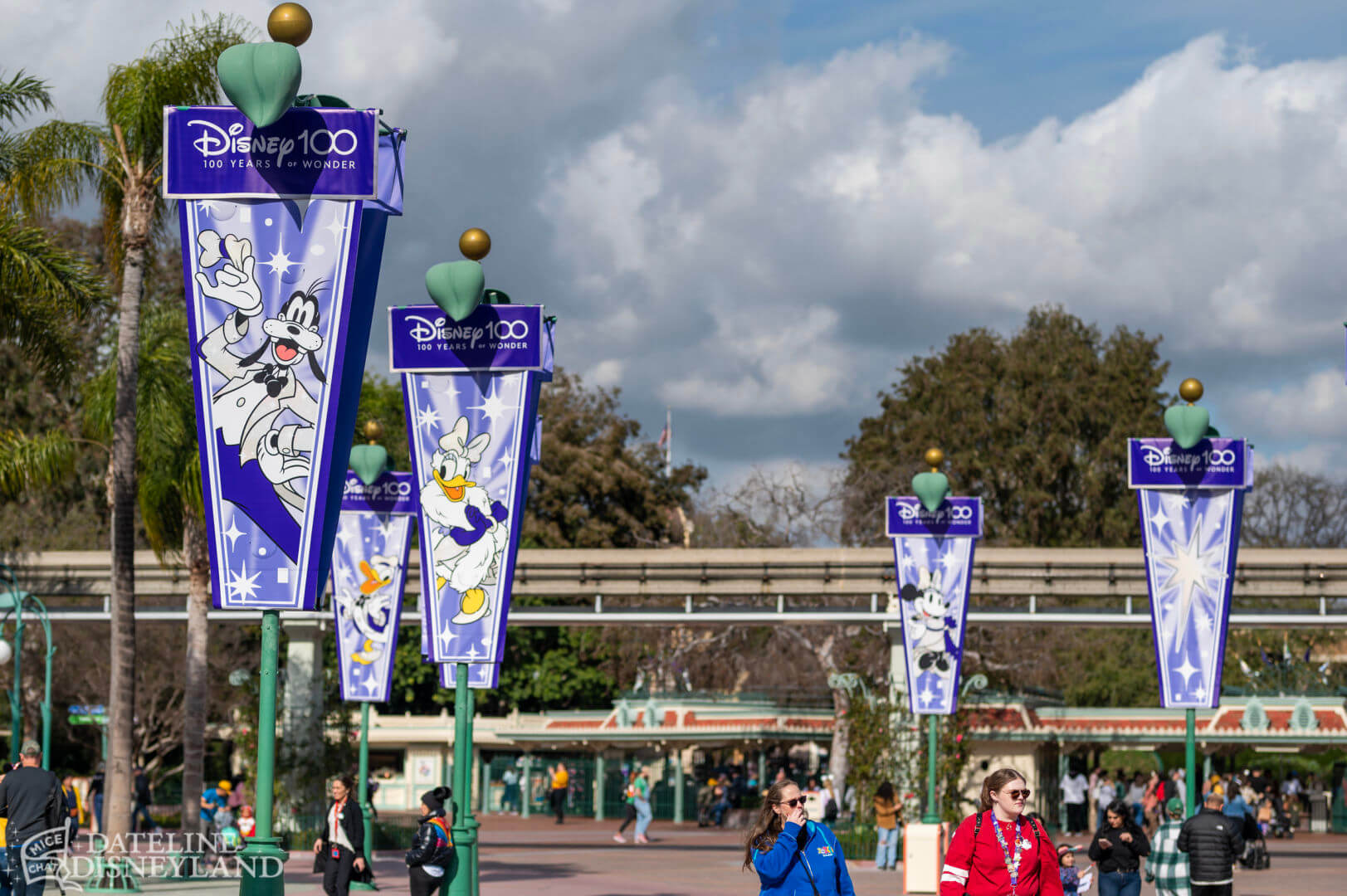 Disney100, UPDATED: Disney100 Celebration Decor Arrives at Disneyland!