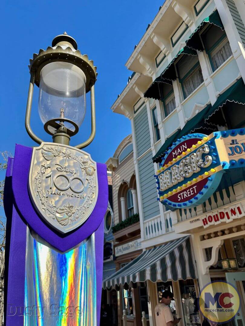 Disney100, UPDATED: Disney100 Celebration Decor Arrives at Disneyland!