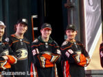 Disneyland_Anaheim_Ducks_Day_Kevin Shattenkirk, John Gibson, Isac Lundestrom and Sam Carrick_