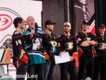 Disneyland_Anaheim_Ducks_Day_Phil tries to get Henrique to sing a song from Aladdin_