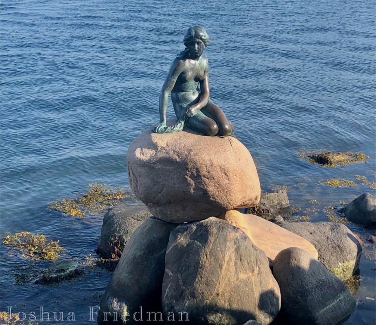 Little Mermaid statue in Copenhagen