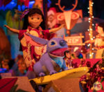MiceChat – Disneyland Update – It’s a Small World – Lilo and Stitch and Elvis holding 25