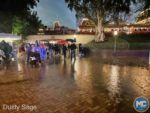 disneyland-crowds train station arch-MiceChat