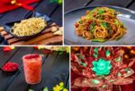 disneyland dca lunar new year celebration 2023 longevity noodle co garlic noodles dandan oat milk tea